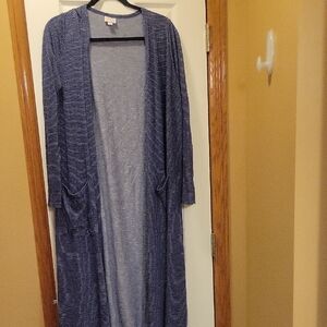 LuLaRoe Navy Striped Cardigan